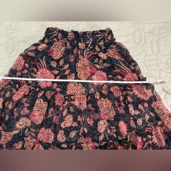 NEW Misa Los Angeles Janelle Skirt Sz XS Tiered Chiffon - Picture 7 of 8